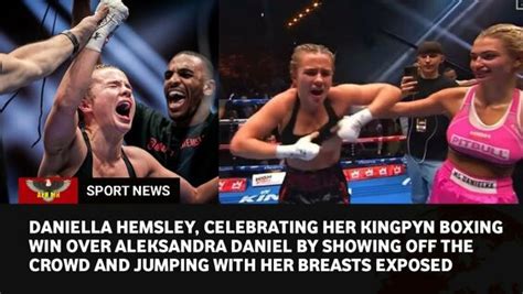 daniella hemsley flashes the crowd|Kingpyn Boxing Highlights: Daniella Hemsley stuns the crowd